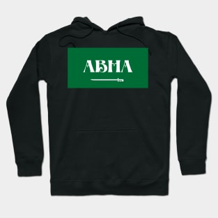 Abha City in Saudi Arabian Flag Hoodie